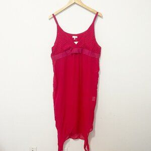 NEW Holly Red Semi Sheer V Neck Dress Size 10